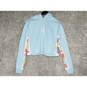 Women's Disney Magic Cropped Hoodie Sweater Small Light Blue Brand New With Tags
